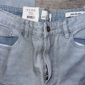 Cotton On super soft wide leg denim jean crops NWT